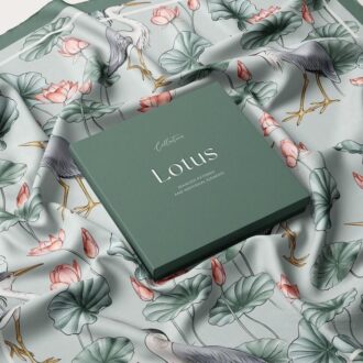 روسری ابریشم لوتوس