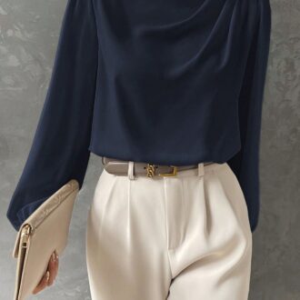 شومیز سرمه ای